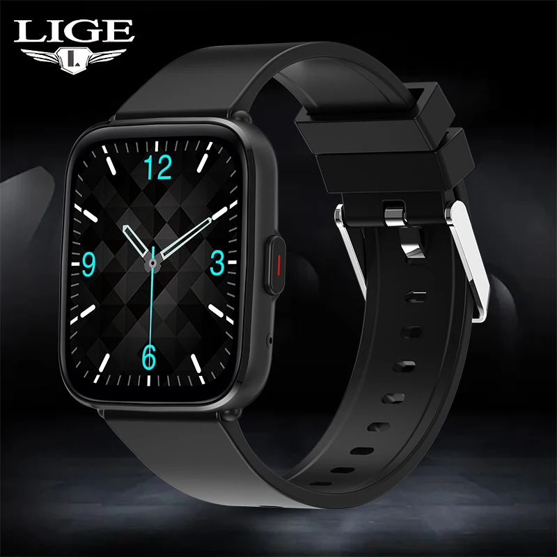 

Смарт-часы LIGE мужские с цветным экраном 1,69 дюйма и Bluetooth-вызовом