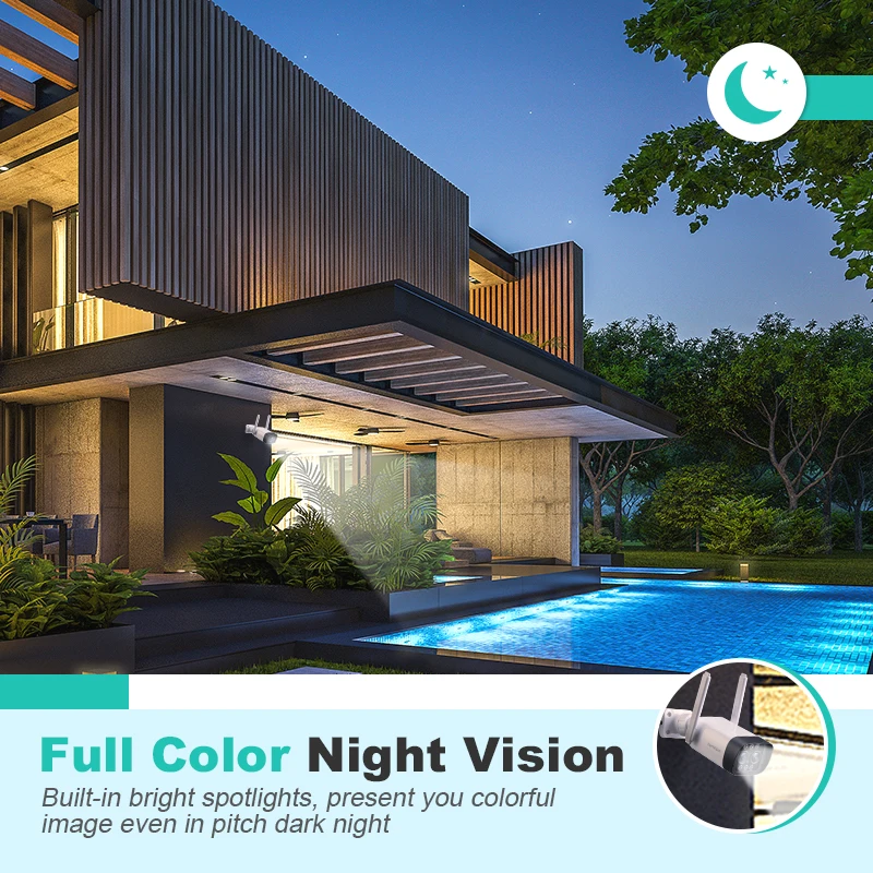 HeimVision HMB12MQ Ip Камера 4MP Wi Fi камеры безопасности наружного Цвет Ночное видение 2 Way