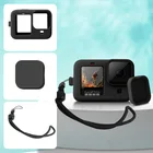 Защитный чехол для go pro hero 9, 10 дюймов, силиконовая крышка для объектива камеры