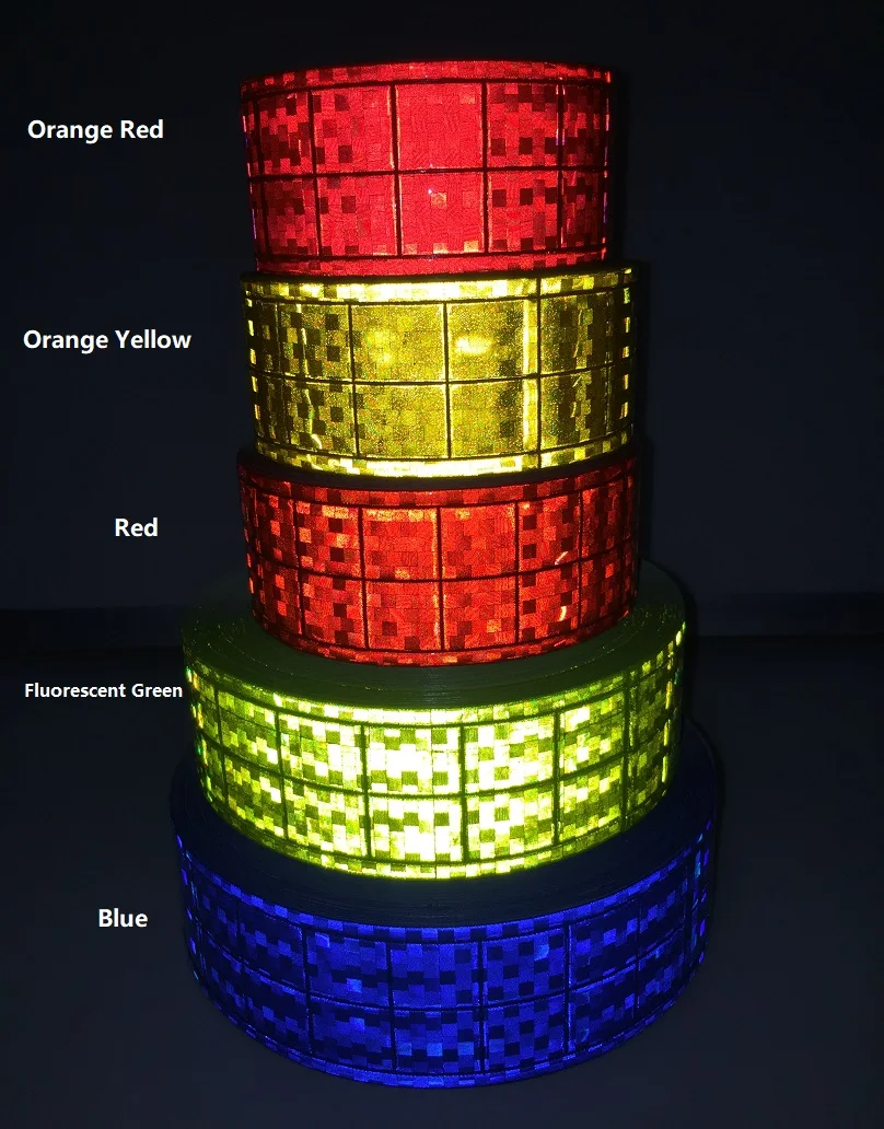 5CM*50M High Visibility Fluorescent Reflective PVC Strip Night Safety Warning Tape For Clothing | Безопасность и защита