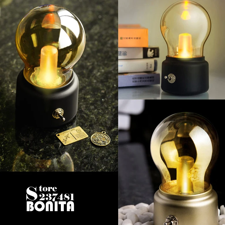 Ретро лампа светодиодный маленький настольный свет для кормления ребенка ночник
