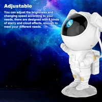 galaxy star projector starry sky led night light astronaut lamp for bedroom decoration luminaires child gift atmosphere lamps