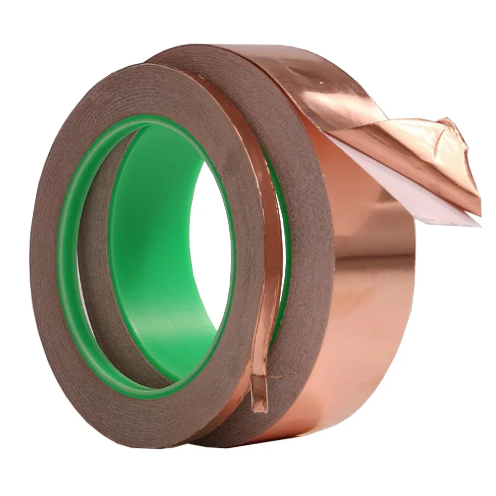 Двусторонняя медная фольга лента из чистой меди двусторонняя проводящая для