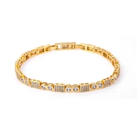 fashion luxury inlaid aaa zircon bracelet square geometry hippie bracelet dinner jewelry gift to girlfriend