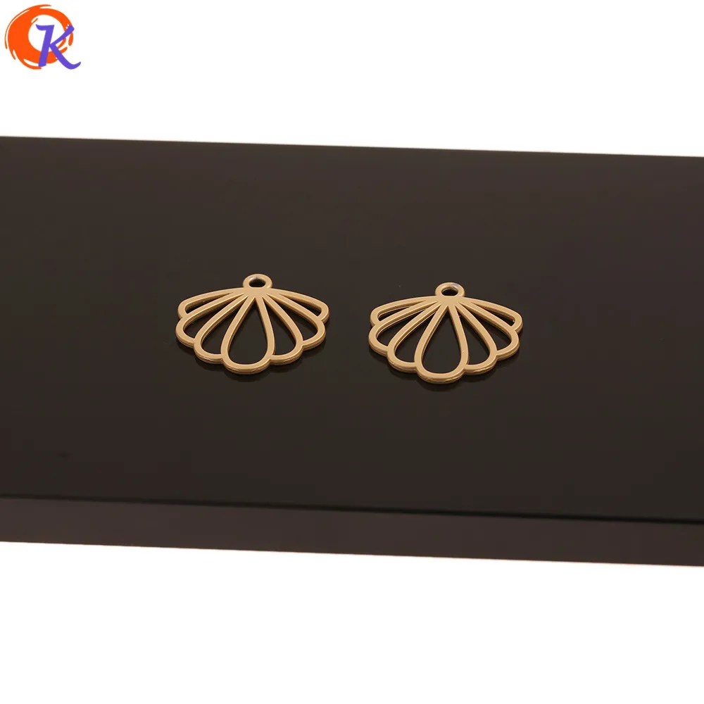 

Cordial Design 100Pcs 21*21MM Jewelry Accessories/Hand Made/Earrings Connectors/Leaf Shape/DIY Making/Earring Findings/Charms