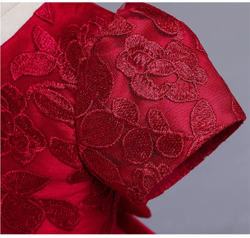 Flower Lace Dress Girls Clothes Princess Party Pageant Long Gown Kids Dresses for Girls Wedding Birthday Clothing