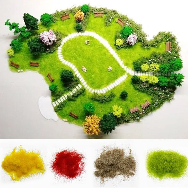 DIY песок стол искусственная трава порошок наружный газон производство