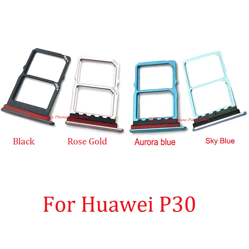 New Sim Card Tray Holder Reader Slot Adapter For Huawei P30 Socket Replacement Spare Repair Parts | Мобильные телефоны и