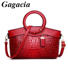 Gagacia Women Shoulder Bag 2022 New For Female Luxury Crocodile Pattern Tote Chinese Style Ladies Large Capacity Messenger Bags
