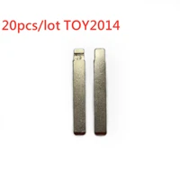 20pcslot 123 toy2014 metal blank uncut flip kd vvdi remote key blade for toyota new models corolla levin