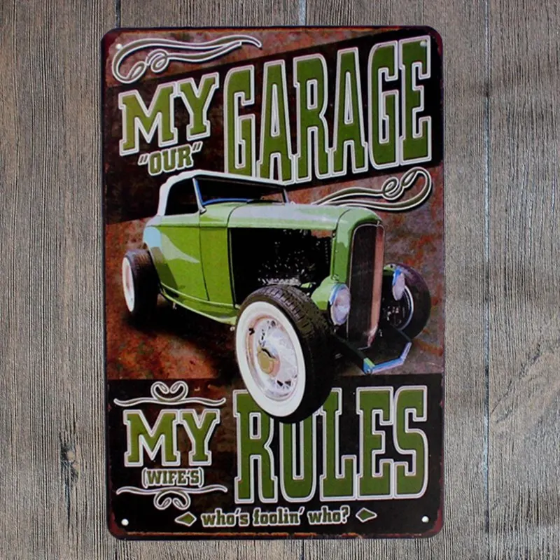 About &quotGAS Auto Repair Shop&quot Metal Painting Vintage Wall Sticker in plaques &amp signs Point Home Decoration 20X30 CM | Дом и сад
