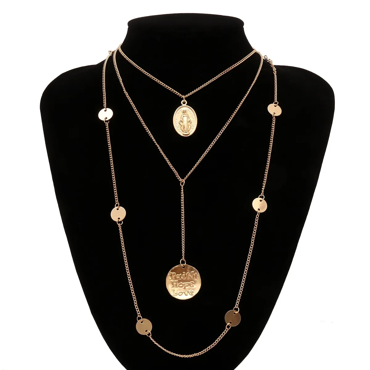 

Necklace for Women Collane Donna Regalos Para Mujer Layered Necklace Anenjery Gargantilla Mujer Small Gold Necklace Jewelry