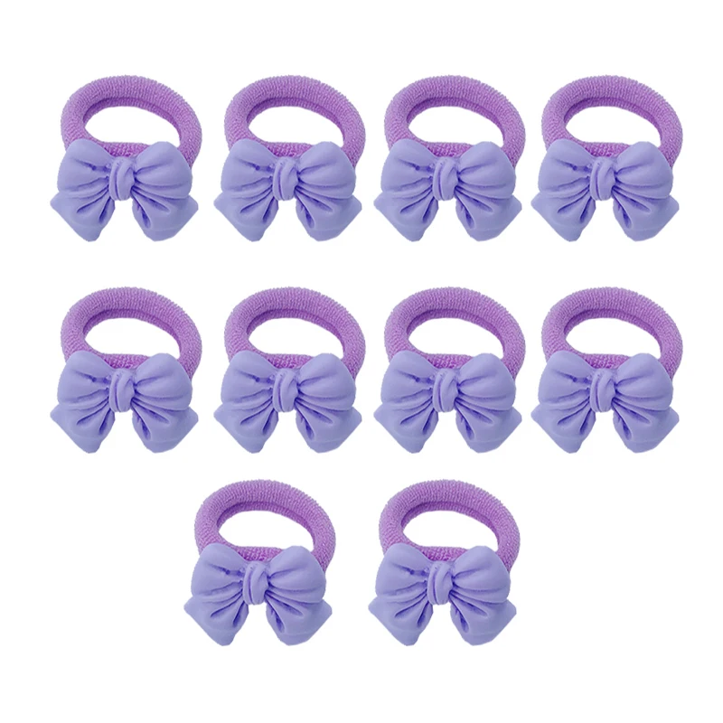 newborn socks for babies 10pcs/bag 2cm Bow Girls Scrunchie Elastic Hair Bands Kids Baby Rubber Headband Decorations Ties Gum For Mini Hair Accessories cool baby accessories