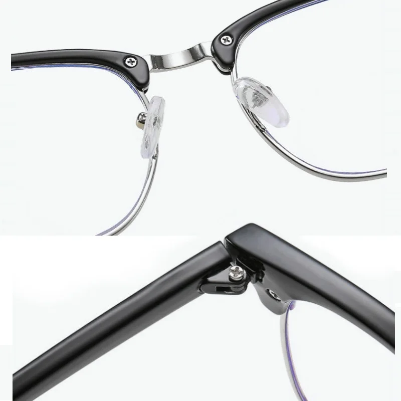 2023 Anti Blue Light Blocking Glasses Men Black Square Computer Eye Glasses Frames For Women Myopia Optical Nerd Fake Glasses images - 6