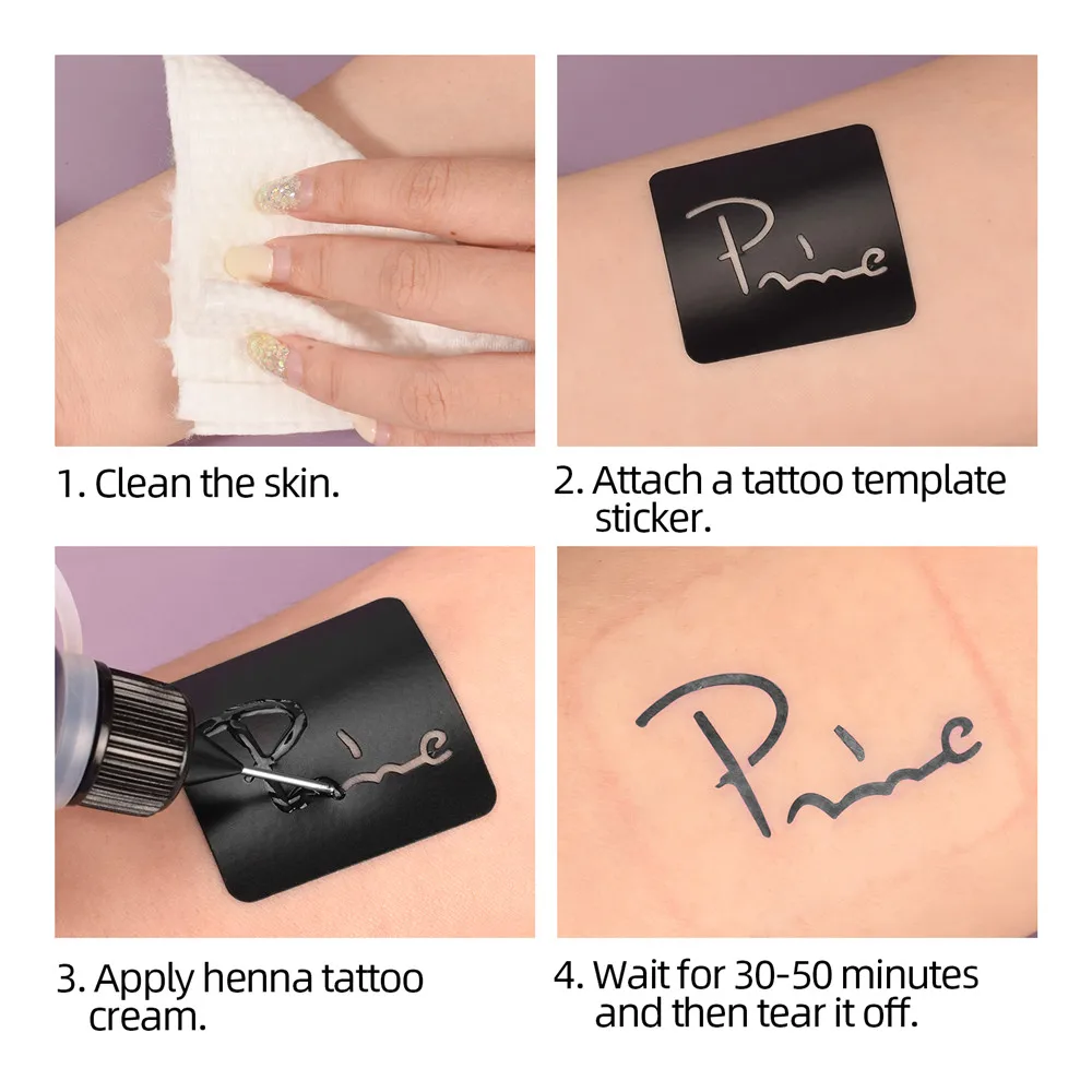 Полуперманентная татуировка хной 10 мл искусственная для Временной Татуировки