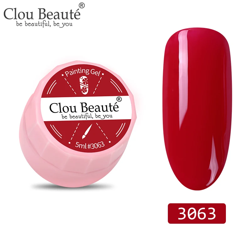 3063 Clou Beaute 72 цвета гель-краска УФ/светодиодный гель для ногтей замачиваемый дизайн ногтей светодиодный лак для ногтей УФ-гель для ногтей DIY Краска паук гель лак - Цвет: 3063