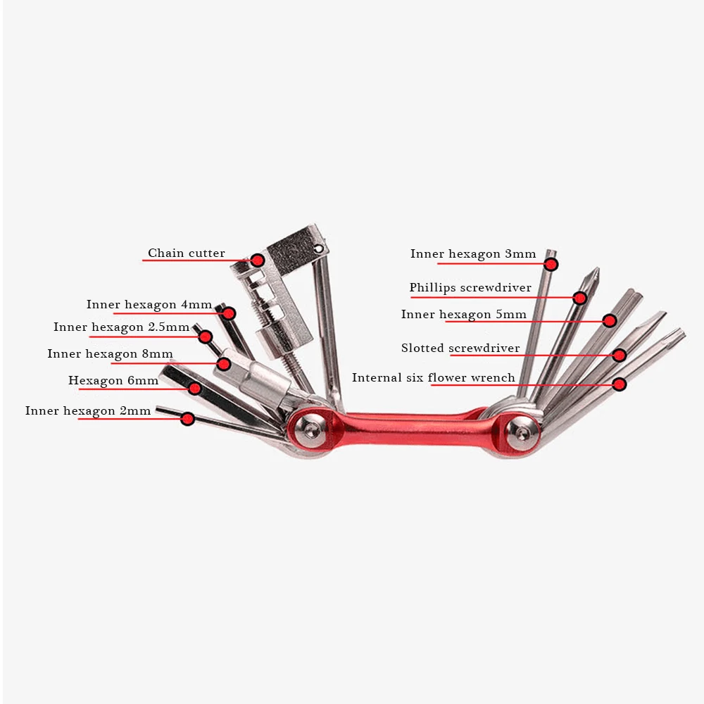 11 в 1 велосипед инструменты для ремонта комплект Портативный гаечный ключ из