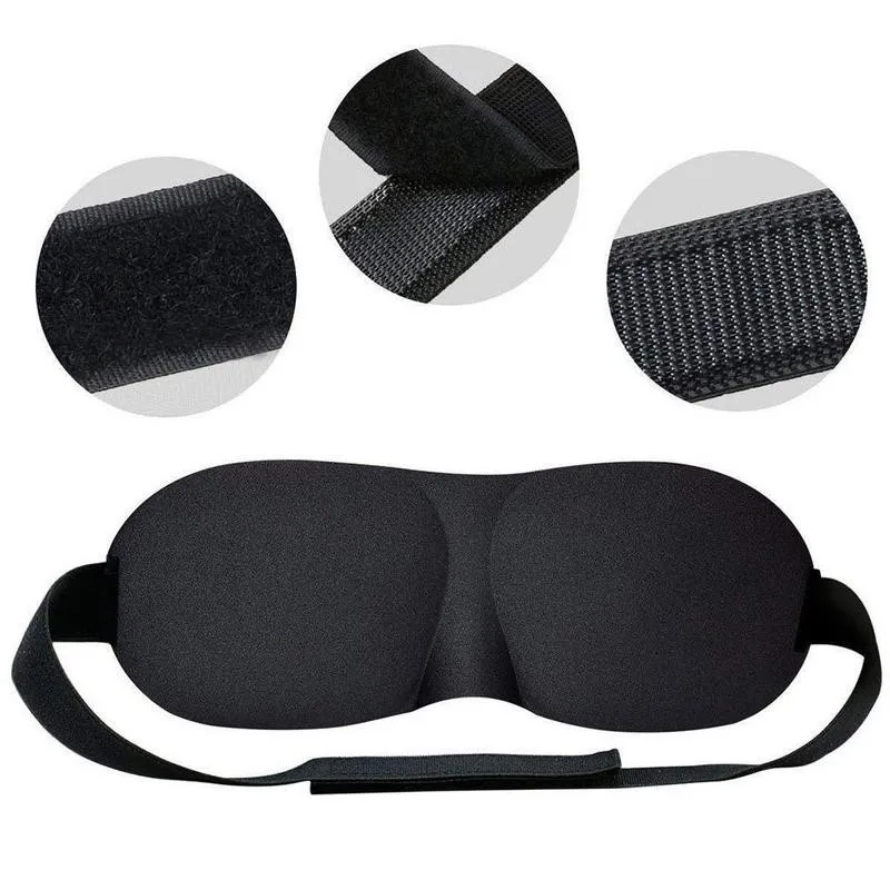 

Natural Sleeping Eye Mask Soft Portable Blindfold Travel Eyepatch Night Eyeshade Unisex