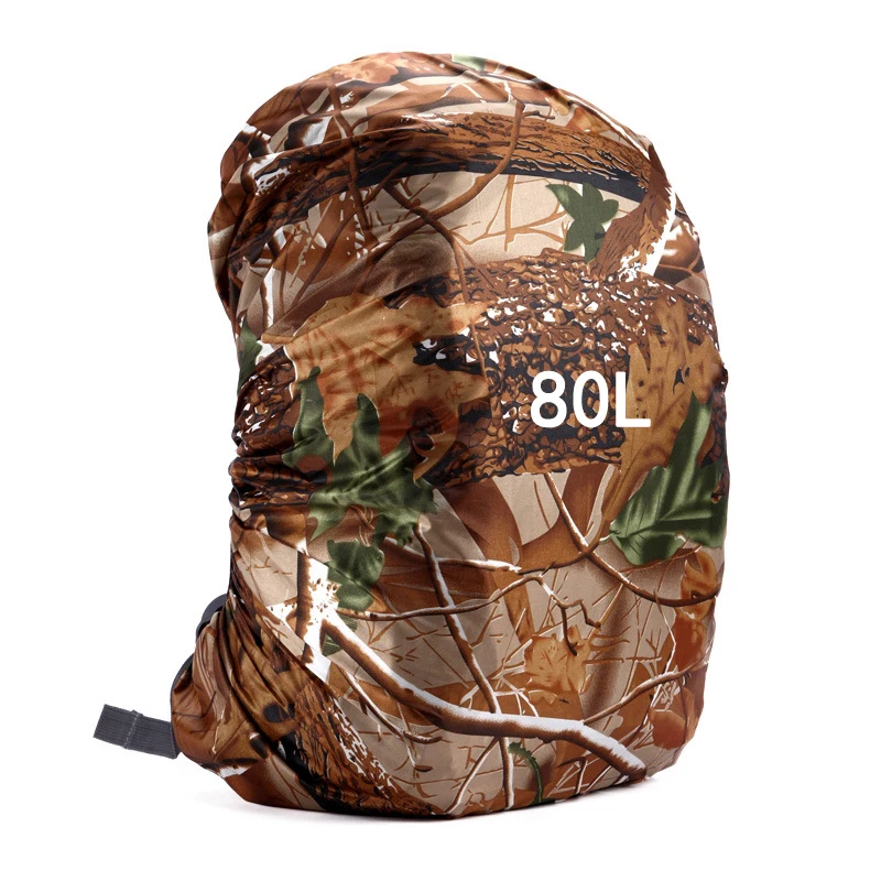 Tree 80L Дождевик нейлоновый Камуфляжный армейский зеленый 35-80 л легкий водонепроницаемый рюкзак сумка дождевик для пешего туризма кемпинга дорожная сумка - Цвет: Tree 80L