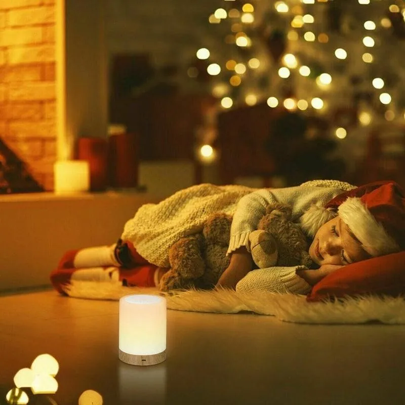 

USB Smart Dimmable Colorful Night Light LED Bedside Creative Night Lamp Decor Desk Adjustable Lamp Light Bed Bedroom Bedsid N2L4