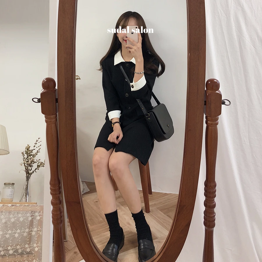 Новое платье рубашка с длинным рукавом размера плюс женские повседневные платья