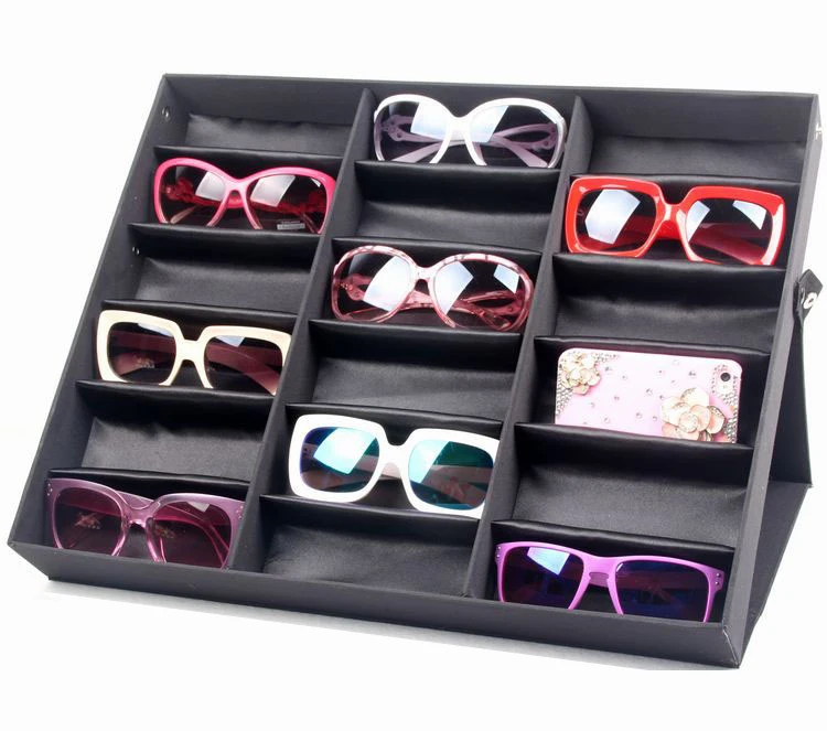 

Fashion Glasses Cases Linen Modern Foldable Eyeglass Storage Unglasses Display Glasses Jewelry Display Box Storage Containers