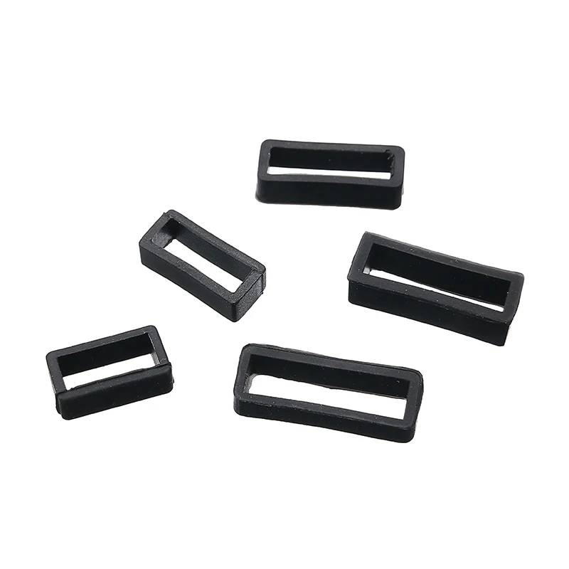 Резиновый ремешок для часов 14 26 мм 10 шт. черный держатель удерживающее кольцо