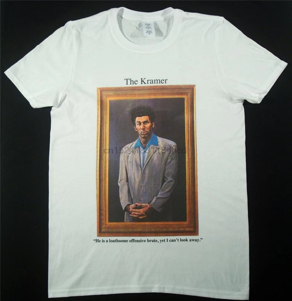Kramer белая футболка Размер SMALL XXXL Seinfeld loathsome offension brute sitcom|Мужские футболки| |