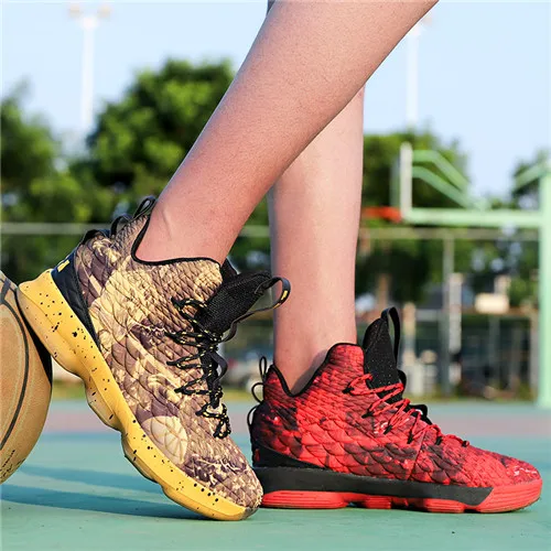 yellow-red Обувь в стиле ретро для мальчиков Jordan chaussure homme; Мужская баскетбольная нескользящая обувь; баскетбольные кроссовки; мужские спортивные кроссовки jordan; обувь с высоким берцем - Цвет: yellow-red