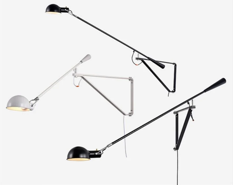

ST-60109S Modern Northern Europe style long arm bedroom living room reading black Nordic wall lamp lights for home decoration