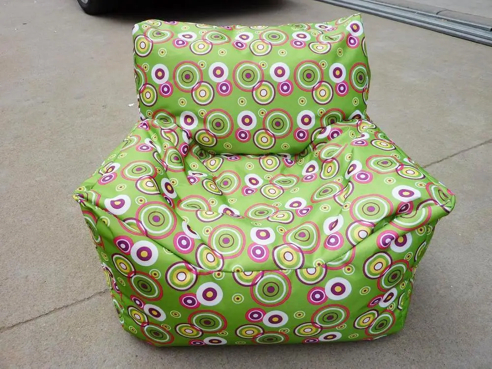 Зеленый круглый ленивый диван для спальни одиночный маленький татами ткань