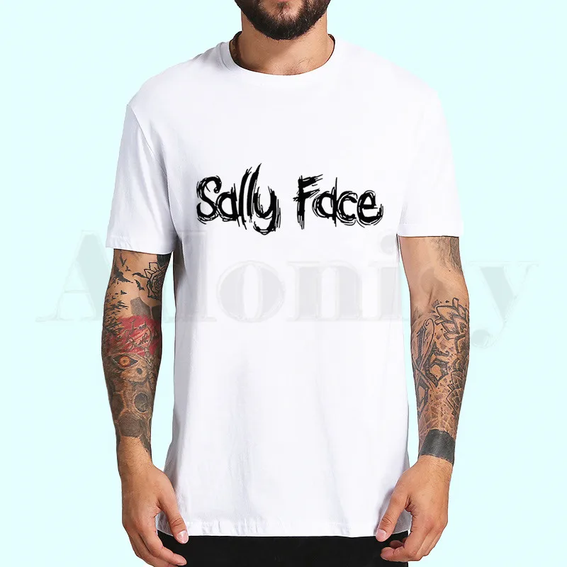 Мужская футболка с коротким рукавом Sally Face летняя Модная Повседневная белая