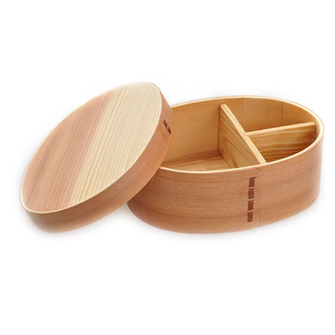 Прочный Деревянный Бенто-бокс 1 шт. студенческий деревянный Ланч-бокс в японском