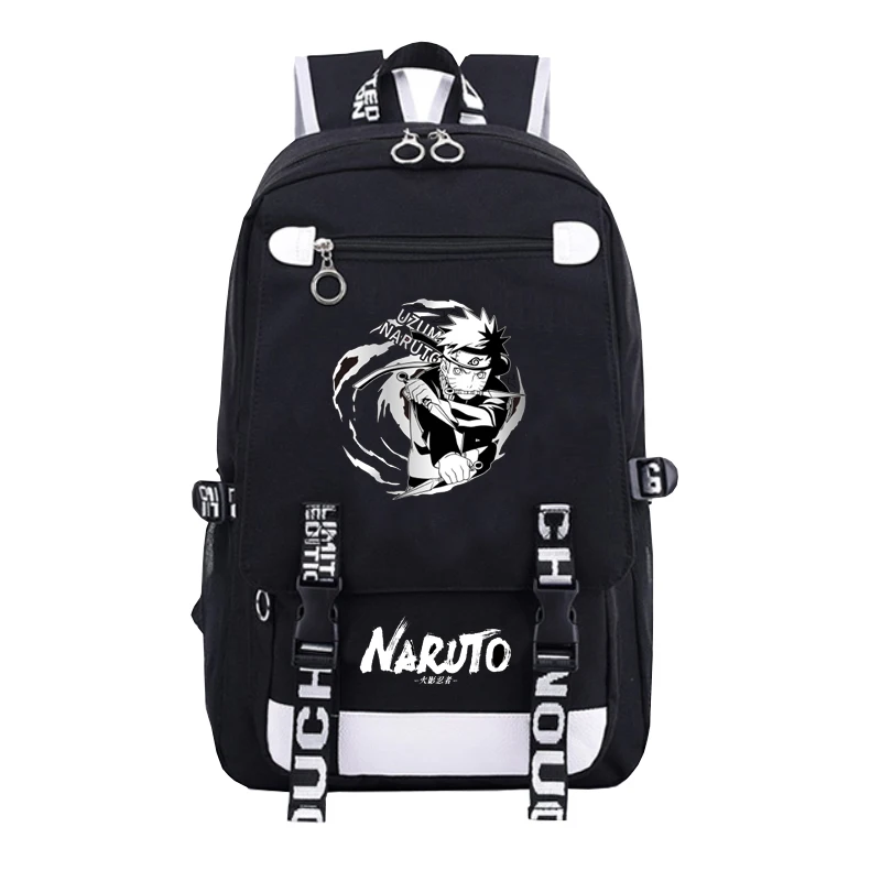 XM O Аниме Рюкзак Наруто школьные сумки для подростков Bookbag Akatsuki Itachi Sharingan Косплей сумки на плечо для ноутбука рюкзак для путешествий - Цвет: XM O
