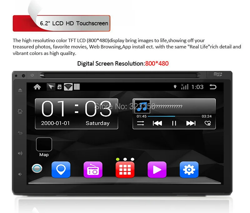 Автомобильный dvd-плеер на основе Android универсальный двойной 2 din 7 дюймов GPS стерео
