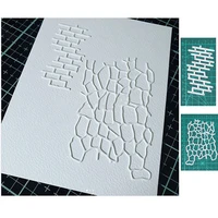 fishing net brick wall grid metal cutting dies for stamps scrapbooking stencils diy paper album cards decor embossing 2020 new