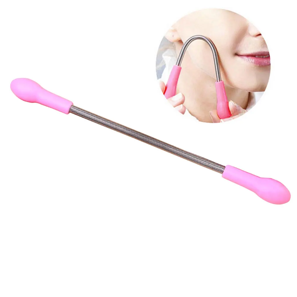 

Facial Hair Remover Spring Threading Tool Bend Epilator Portable Makeup Beauty Tool Removes Hair from Root