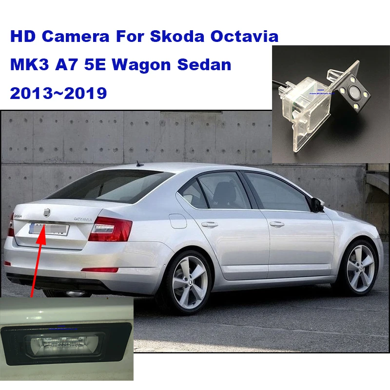 Yessun камера номерного знака для Skoda Octavia MK3 A7 5E вагон седан 2013 ~ 2019 skoda octavia 2017 a7