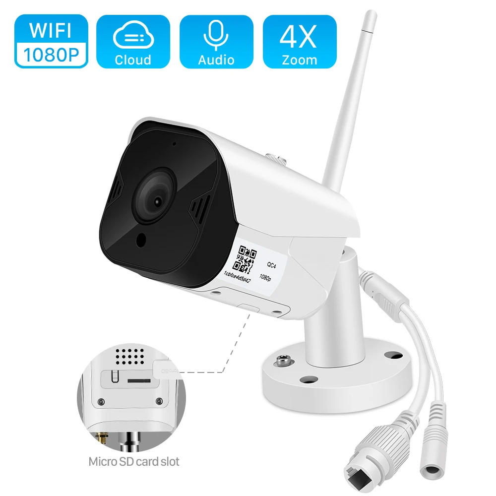 IP камера HD 1080P уличная Водонепроницаемая с поддержкой Wi Fi 2 МП|Камеры