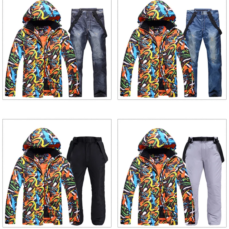 Новинка 2019 лыжная куртка лыжные штаны для женщин ветрозащитный
