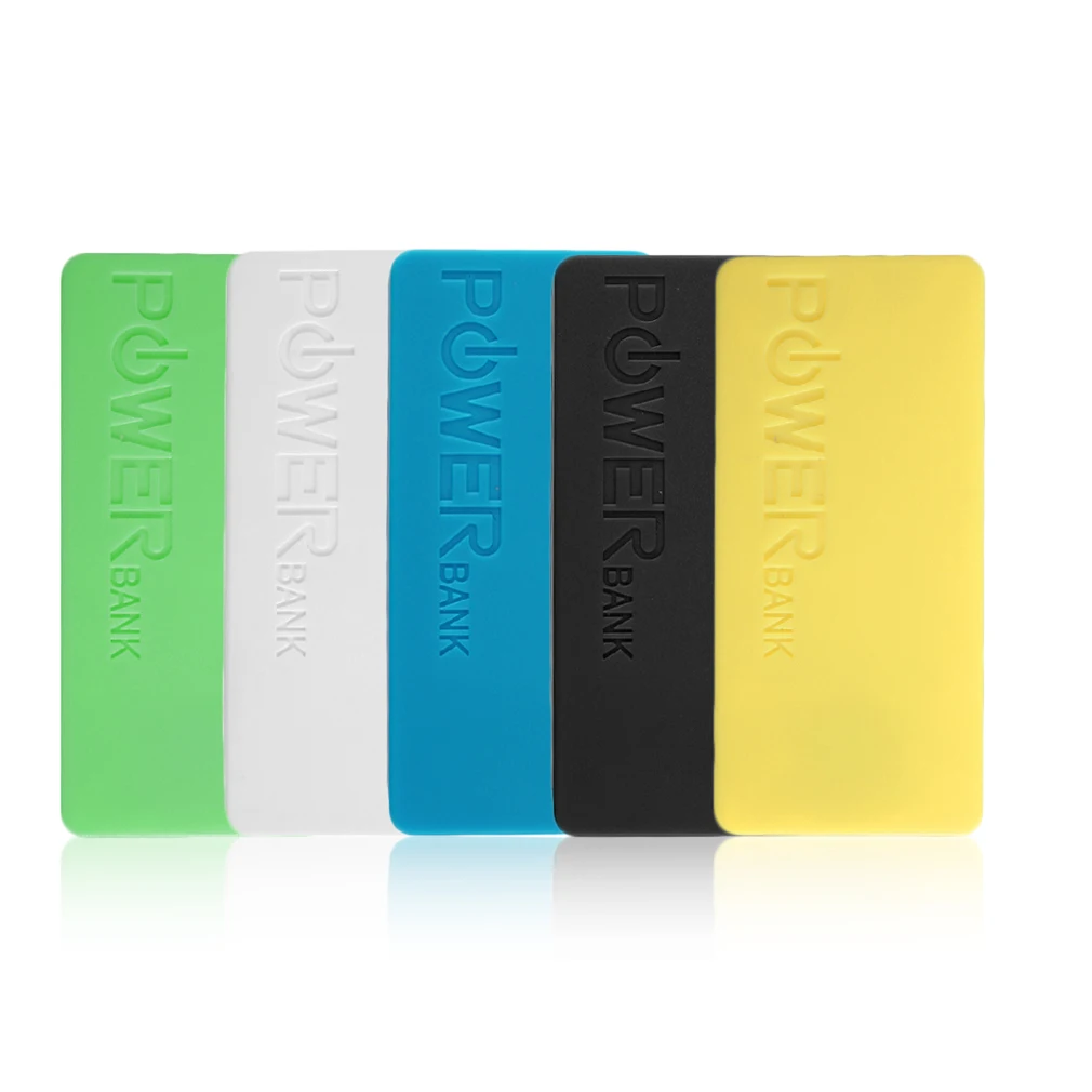 6 цветов 5600 мАч 5 В USB сделай сам чехол для портативного внешнего аккумулятора