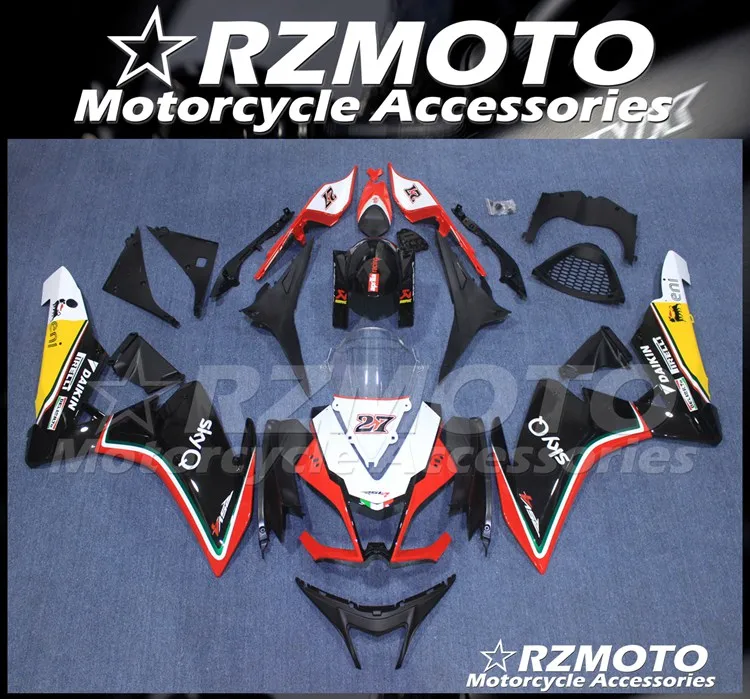 Комплект обтекателей из АБС пластика для мотоцикла подходит Aprilia RSV4 1000 2009 2010 2011 2012