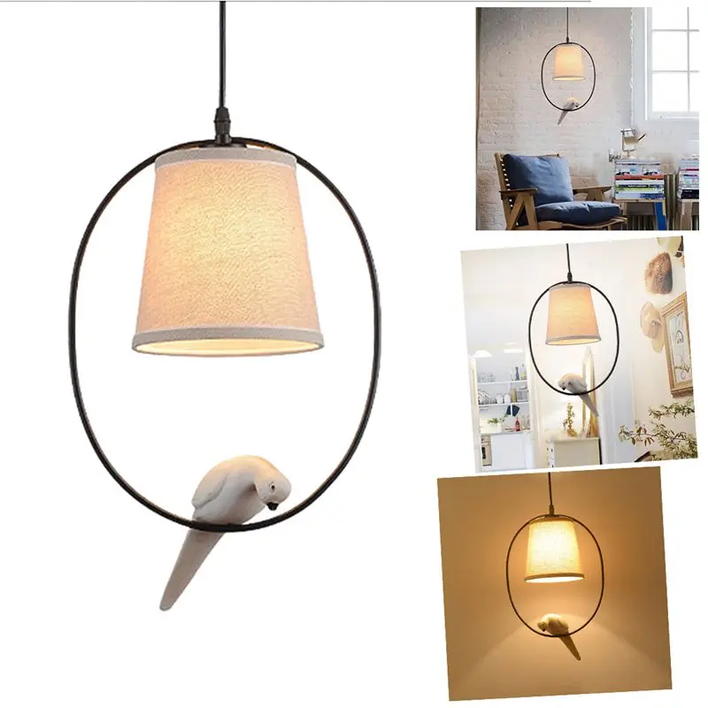 Ретро люстра с одним наконечником из смолы для птиц американский кантри прохода