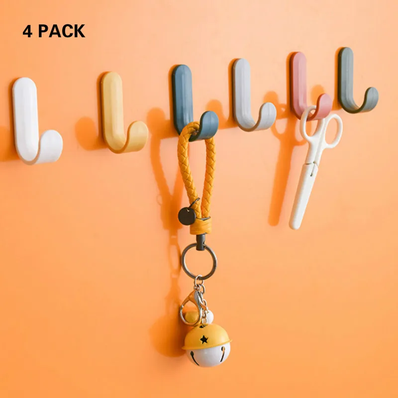 Крючки для полотенец в ванную комнату пластиковые дверные вешалки самоклеящиеся