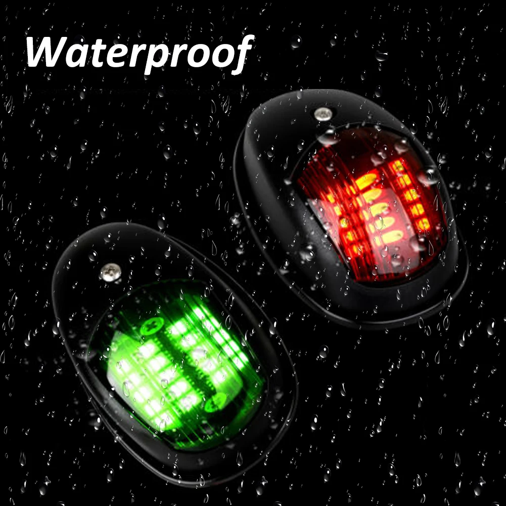 

Marine Navigation Lights 2PCS 40LED Navigation Lights Red & Green for Port/Starboard Marine/Boat/Yacht Navigation Boat Equipment
