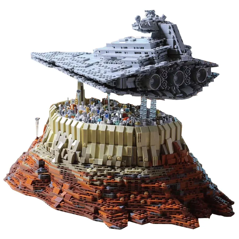 

90007 MOC18916 Star Toys Wars Destroyer Cruise Ship The Empire Over Jedha City Compatible Lepining Building Block Christmas Gift
