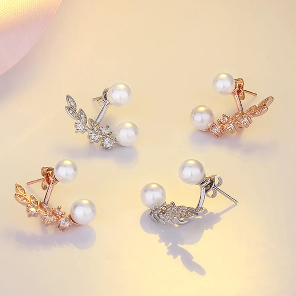 Высокое качество Мода 925 anillos серебряные кубические циркониевые серьги для женщин подарок Кристальные жемчужные серьги аксессуары ювелирные изделия