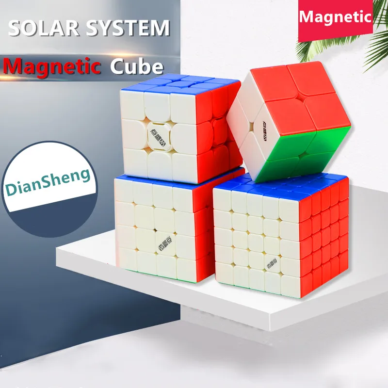 Магнитный магический куб Diansheng 2x2 3x3 система солнечных батарей 4x4 5x5