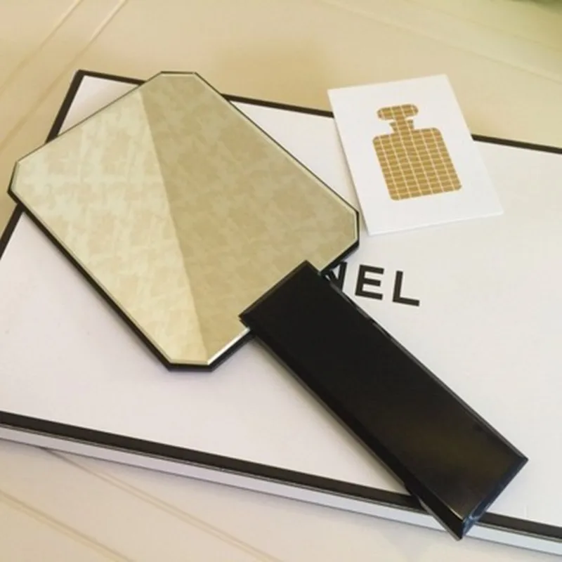 Ручное зеркало для макияжа HE16 ручной держатель салона красоты с логотипом