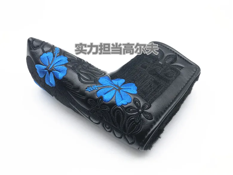 

High-quality Golf Putter Caps Ball Head Protection PU Plush Velcro Straight Putter